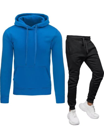 Modro-čierna pánska tepláková súprava