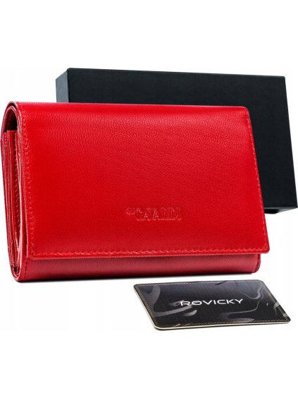 Cavaldi Červená peňaženka s vreckom na zips M338