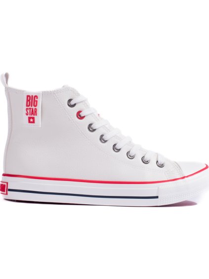 Vysoké biele dámske tenisky BIG STAR