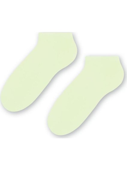 Limetkovo zelené členkové dámske ponožky Art. 052