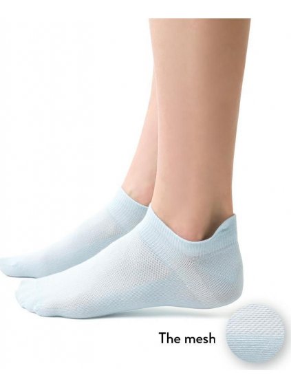 Svetlomodré dámske členkové ponožky Art. 050