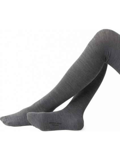 Šedé dámske merino pančuchy - M/L 156-168 - Art.130