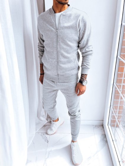 Svetlosivá tepláková súprava bez kapucne