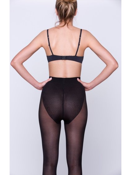 Čierne kompresné silonky Gabriella Comfort 3D 400 50 den