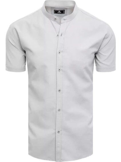 Svetlosivá košeľa s krátkym rukávom