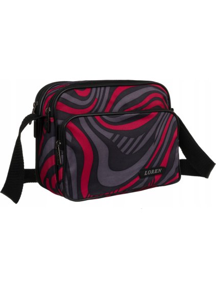 Loren Farebná pánska vzorovaná športová mesenger taška