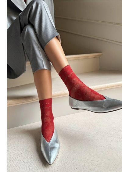 Vzorované silonkové ponožky Veneziana Milano