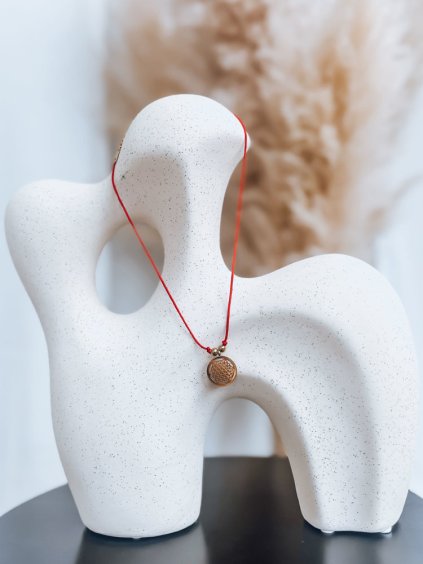 Náhrdelník SIESTA s mandalou - červený