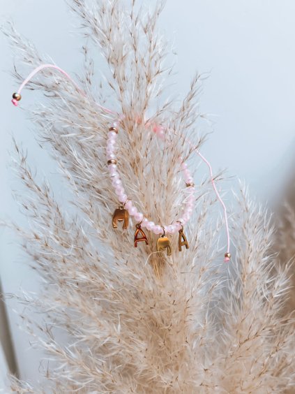 Svetloružový náramok MAMA'S LOVE