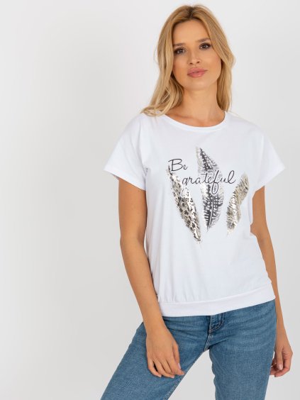 Biele tričko s potlačou