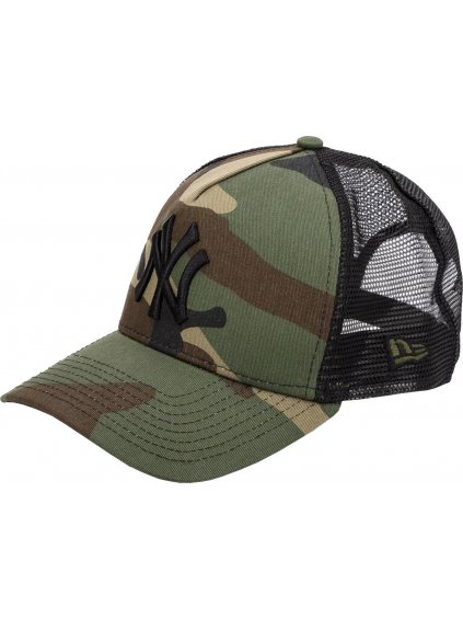 Maskáčová pánska šiltovka New Era New York Yankees Clean Camo Trucker Cap