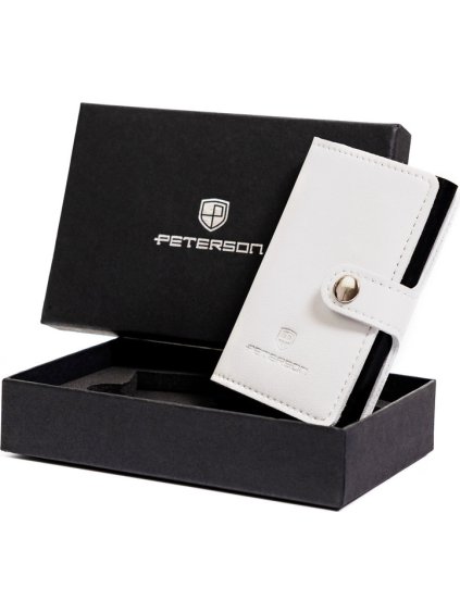 Peterson biele púzdro na karty Y219