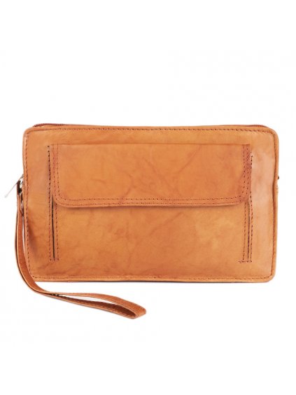 Rovicky kožená tehlovo-oranžová taštička