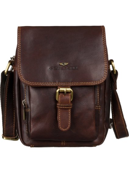 Peterson hnedá kožená taška cez rameno (Veľkosť ONE SIZE)