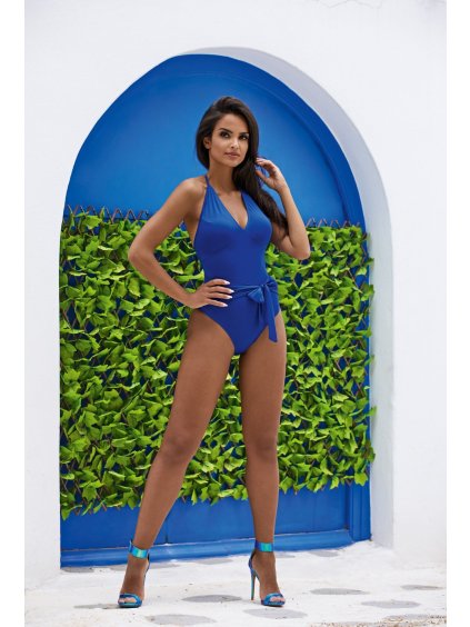 Modré jednodielne plavky