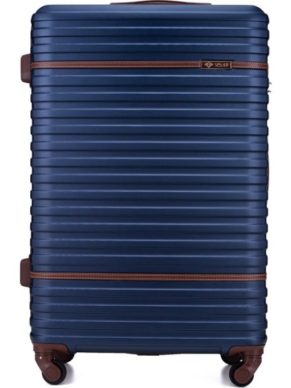 SOLIER tmavomodrý škrupinový kufor veľ. M 22'