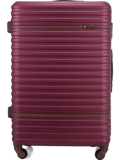 SOLIER vínový škrupinový kufor veľ. M