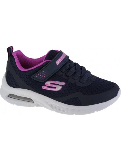 TMAVOMODRÉ DIEVČENSKÉ TENISKY SKECHERS MICROSPEC MAX