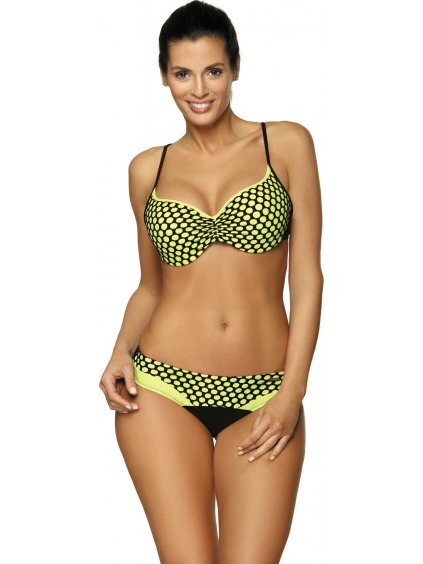 Žlté bodkované bikiny Rosaline Pistacchio