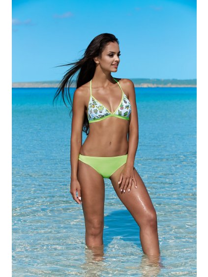 Zelené bikiny s potlačou kaktusov
