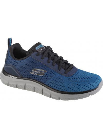 Modré pánske tenisky Skechers Track - Ripkent (Veľkosť 41)