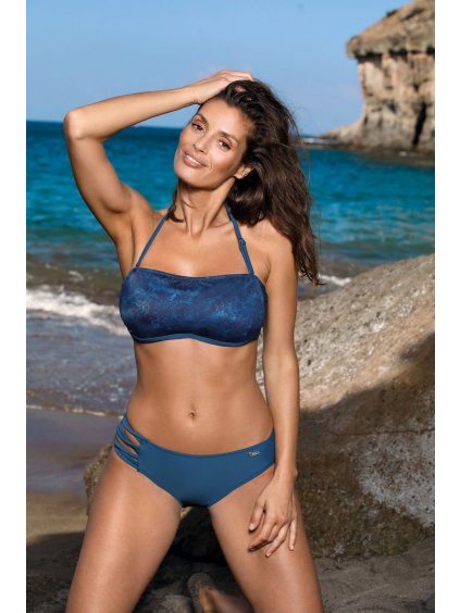 Tmavomodré vzorované bikiny Lillian Indigo-Cosmo