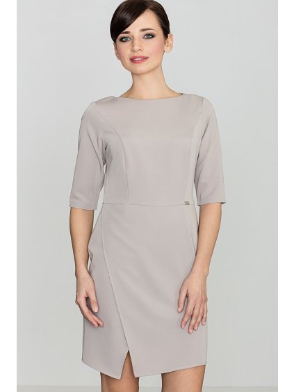 (Veľ. M) Dámske béžové šaty