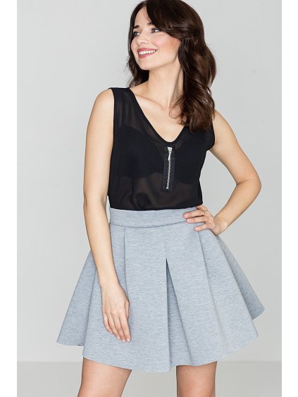 (Veľ. L) Dámska sivá sukňa