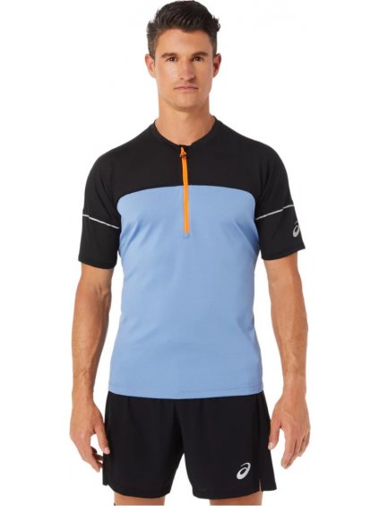 MODRO-ČIERNE ŠPORTOVÉ TRIČKO ASICS FUJITRAIL TOP TEE