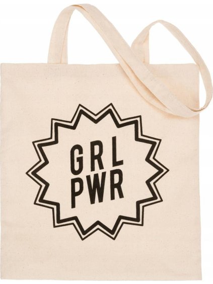 Bavlnená nákupná taška "grl pwr"