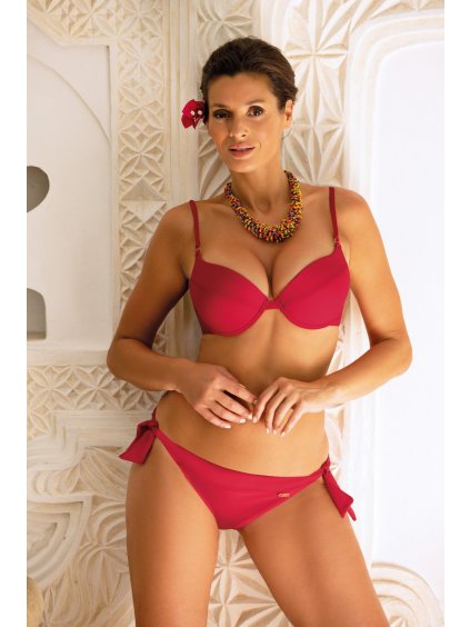 Malinové push-up bikiny Teona