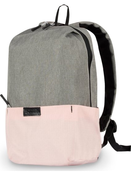 SOLIER sivo-ružový cestovný batoh