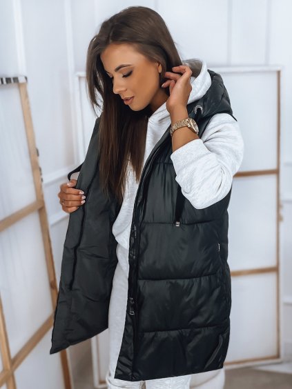 Čierno-sivá obojstranná vesta ROSI