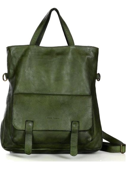 MARCO MAZZINI Zelená kabelka / batoh