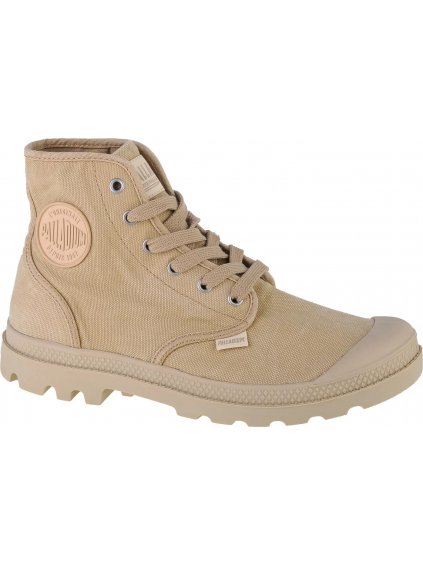 Béžové pánske členkové tenisky Palladium Pampa Hi