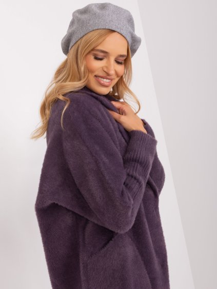 Sivý štýlový baret