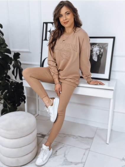 Béžové dámske legíny CALIFORNIA TEAM