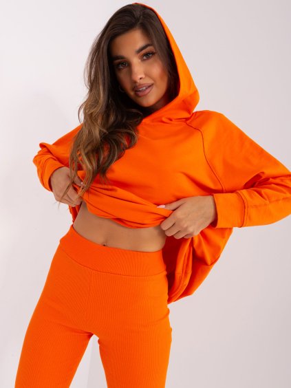 Oranžový komplet cyklistických šortiek a mikiny (Veľkosť ONE SIZE)