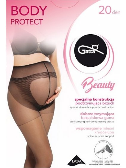 TEHOTENSKÉ PANČUCHOVÉ NOHAVICE GATTA BODY PROTECT 20 DEN