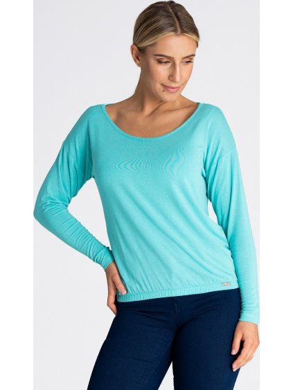 Mintová voľná blúzka