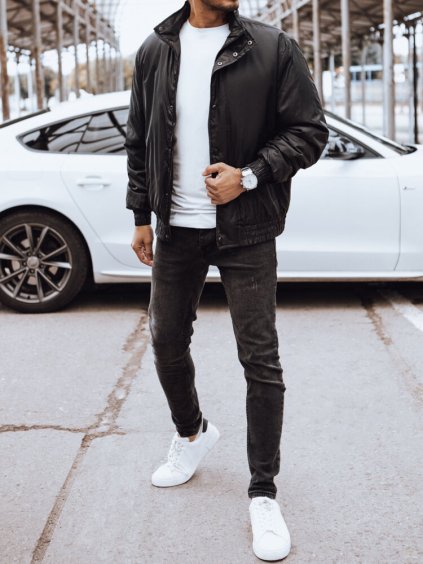 Čierna prechodná bunda