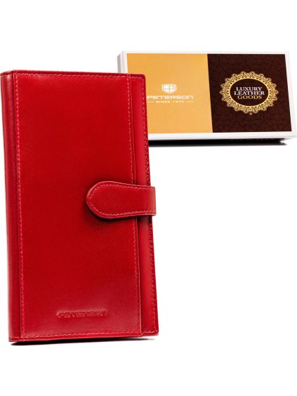 Peterson červená priestranná peňaženka Y550