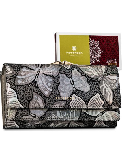 Peterson Sivá holografická peňaženka Y535