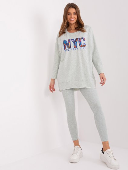 Svetlosivá teplákovka NYC