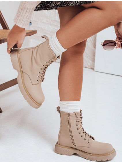 Béžové dámske workery MOONSTONE