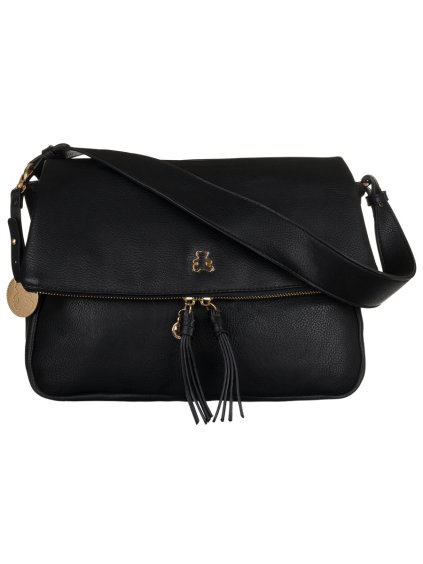 LULUCASTAGNETTE ČIERNA CROSSBODY KABELKA