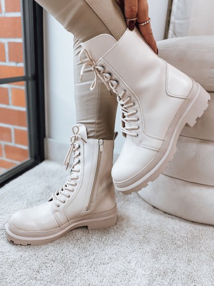 Svetlobéžové workery na zips ZILLA