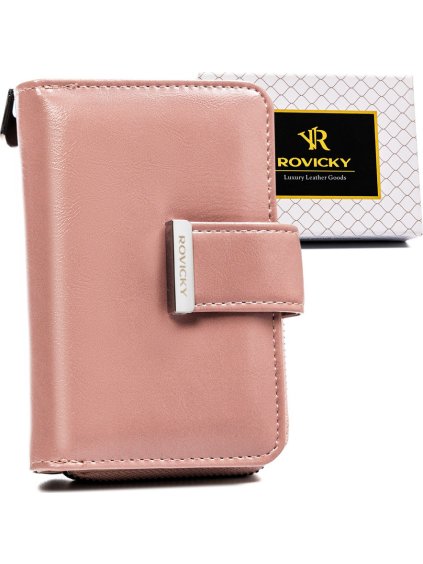 Rovicky svetloružová peňaženka V244