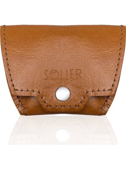Pánska hnedá peňaženka na mince SOLIER