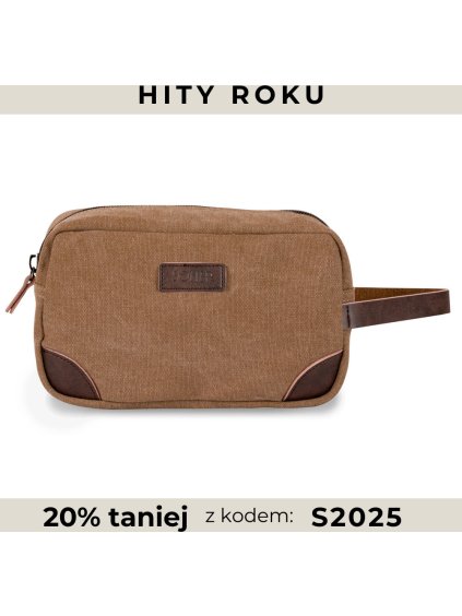 Solier hnedá kozmetická taštička